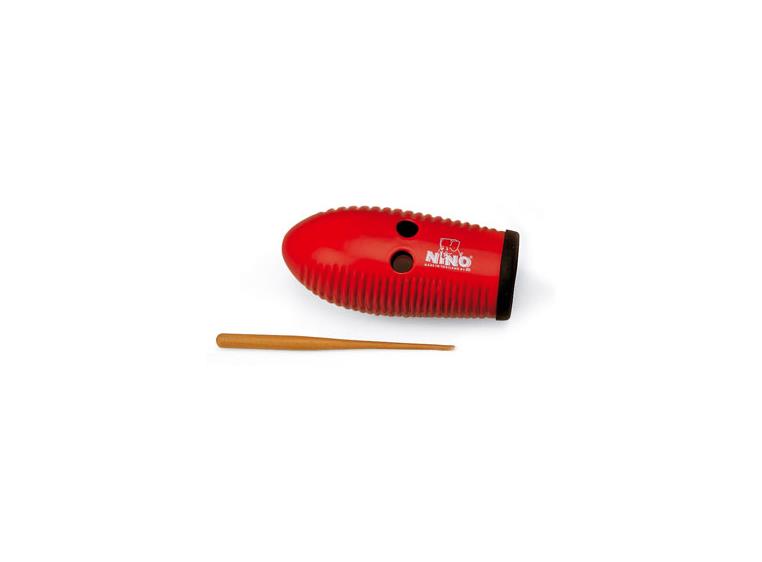 Nino Percussion 581-R Mini Guiro rød plast